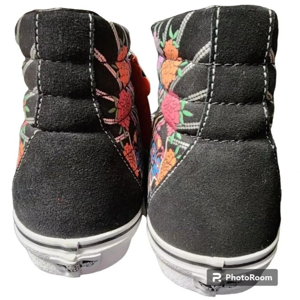 Vans SK8Hi Dia De Los Muertos NEW Sneakers Suede Size 13 Glow In The Dark